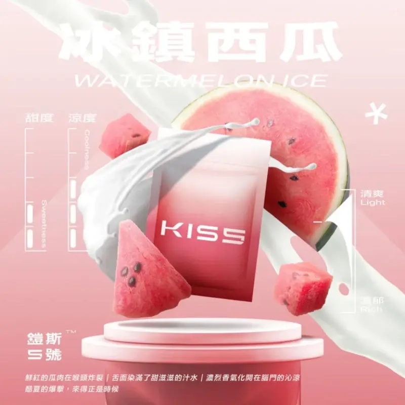KISS鎧斯5號一代煙彈冰鎮西瓜webp LANA 電子霧化器專賣店 | 正品煙彈主機現貨直送